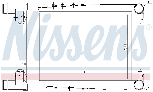 Nissens Interkoeler 97070