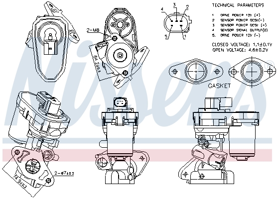 Nissens EGR-klep 98151