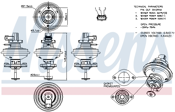 Nissens EGR-klep 98208