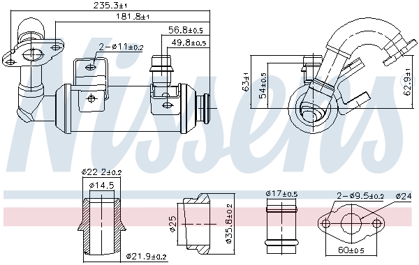 Nissens EGR koeler 989407