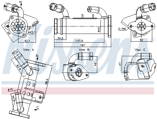 Nissens EGR koeler 989474