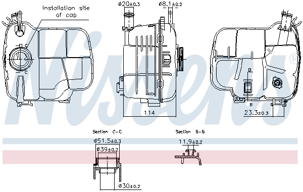 Nissens Expansievat 996224