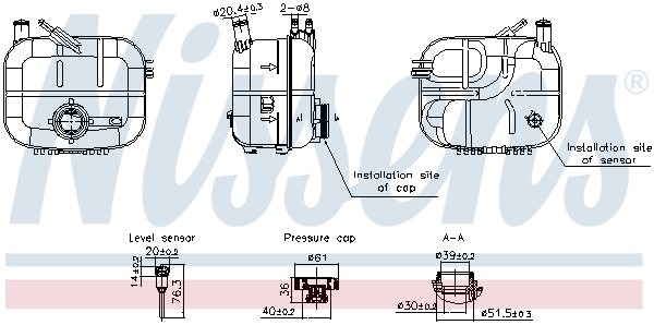 Nissens Expansievat 996243