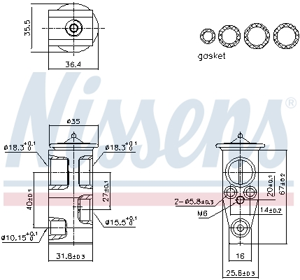 Nissens Airco expansieklep 999444