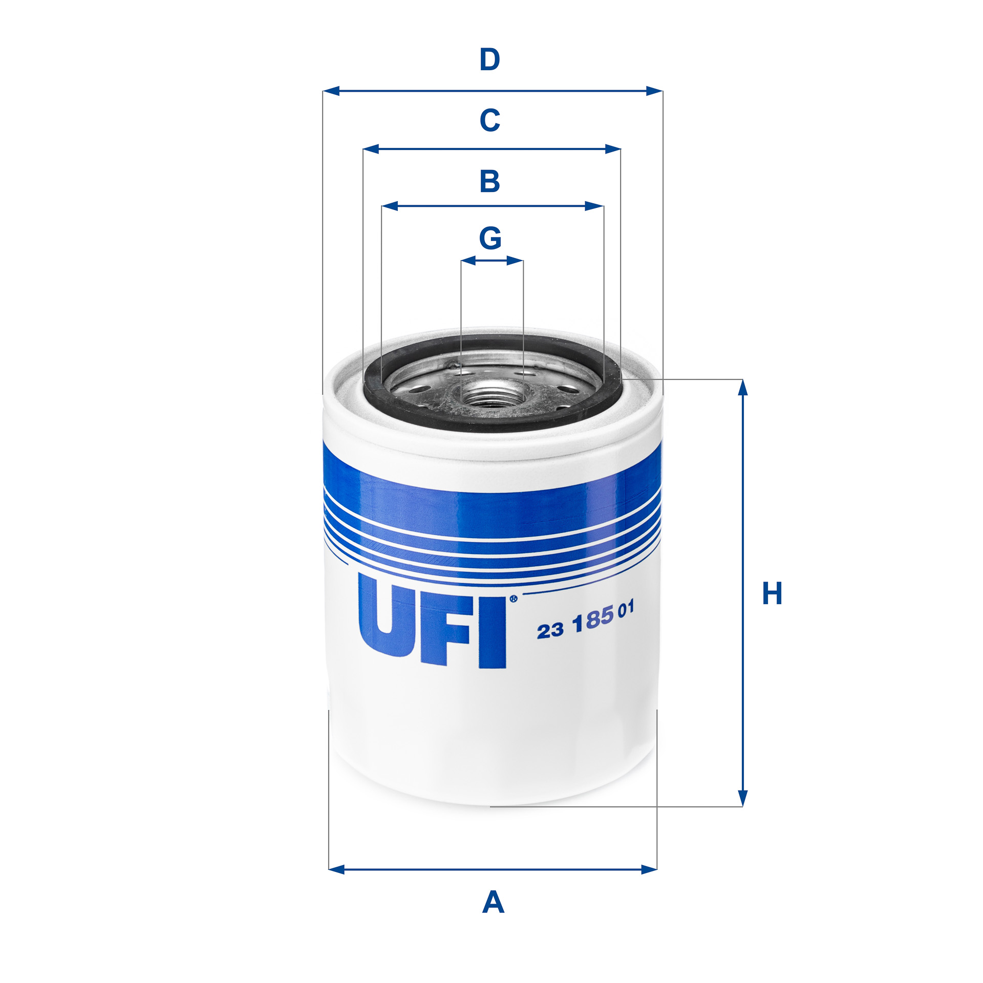 UFI Oliefilter 23.185.01