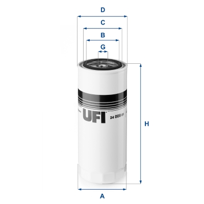 UFI Brandstoffilter 24.008.01