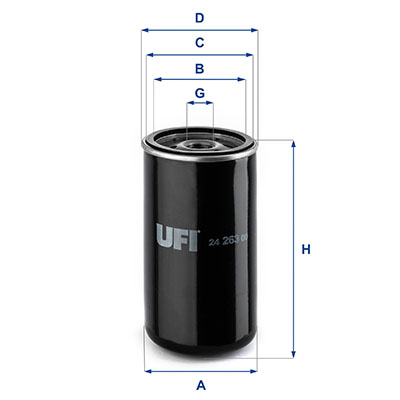 UFI Brandstoffilter 24.263.00