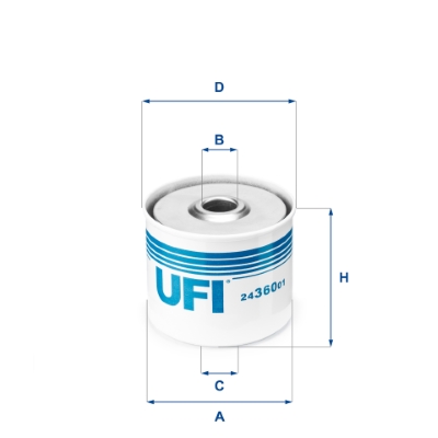 UFI Brandstoffilter 24.360.01