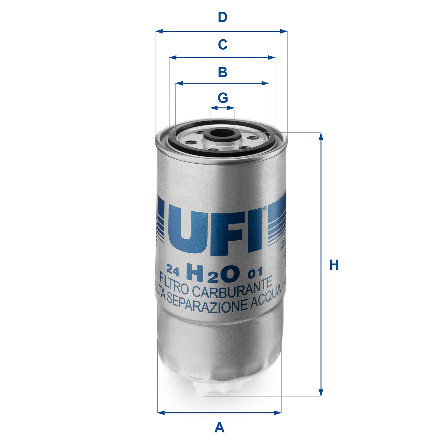 UFI Brandstoffilter 24.H2O.01