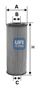 UFI Oliefilter 25.124.00