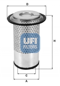 UFI Luchtfilter 27.555.00