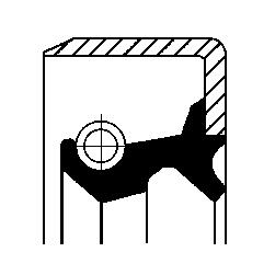 Corteco Wielnaaf keerring 19016518B