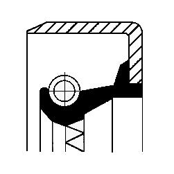 Corteco Wielnaaf keerring 12011326B