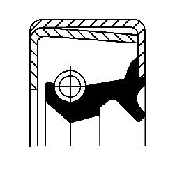 Corteco Wielnaaf keerring 19017041B