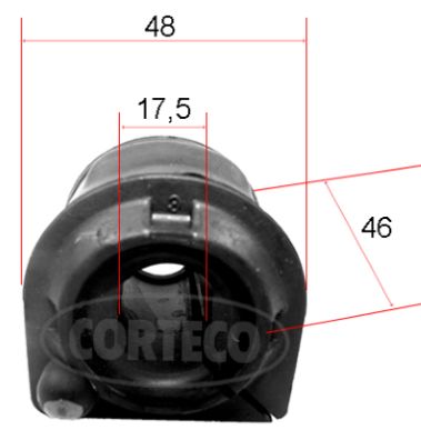 Corteco Stabilisatorstang rubber 49371888