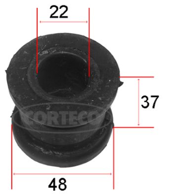 Corteco Stabilisatorstang rubber 80001169