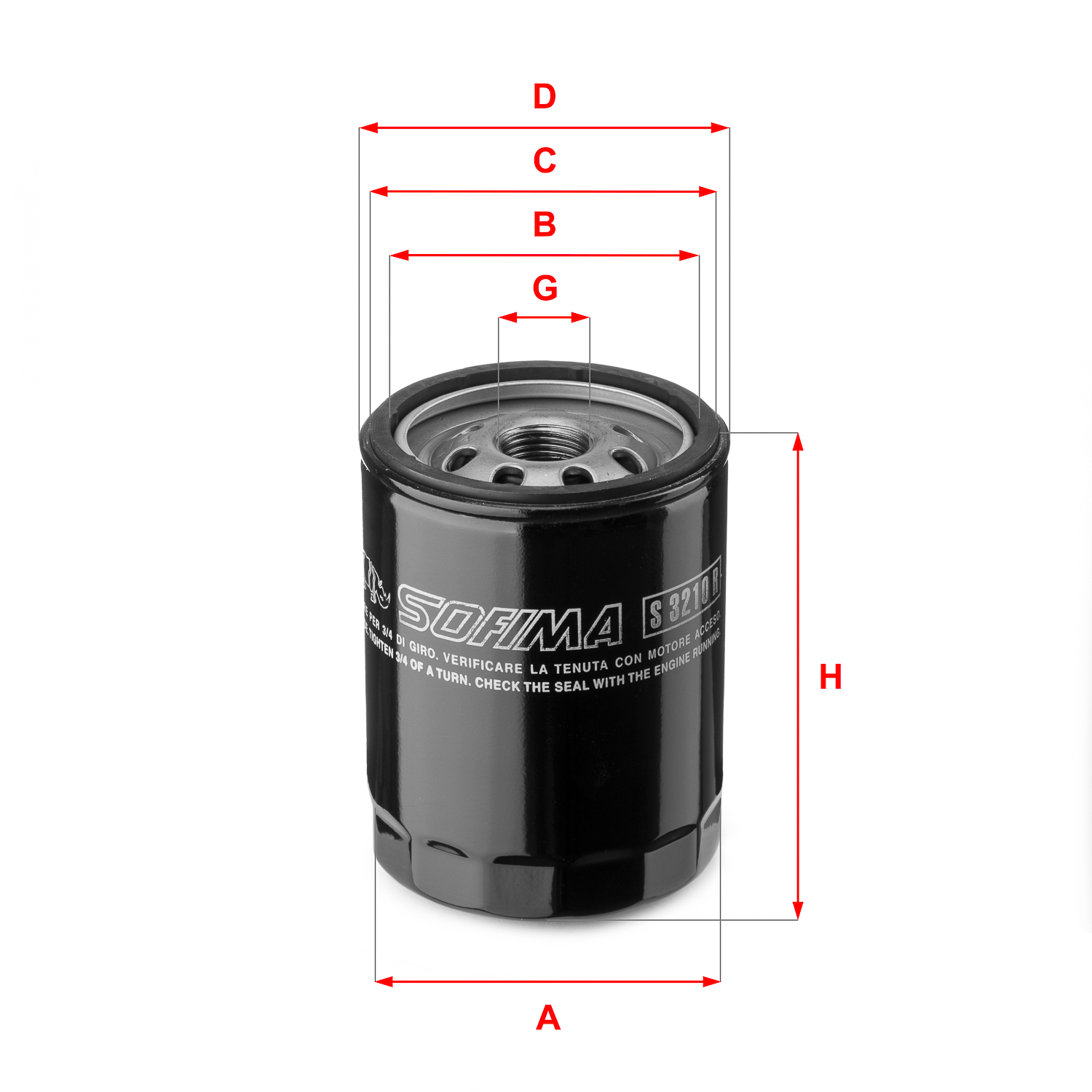 Sofima Oliefilter S 3210 R