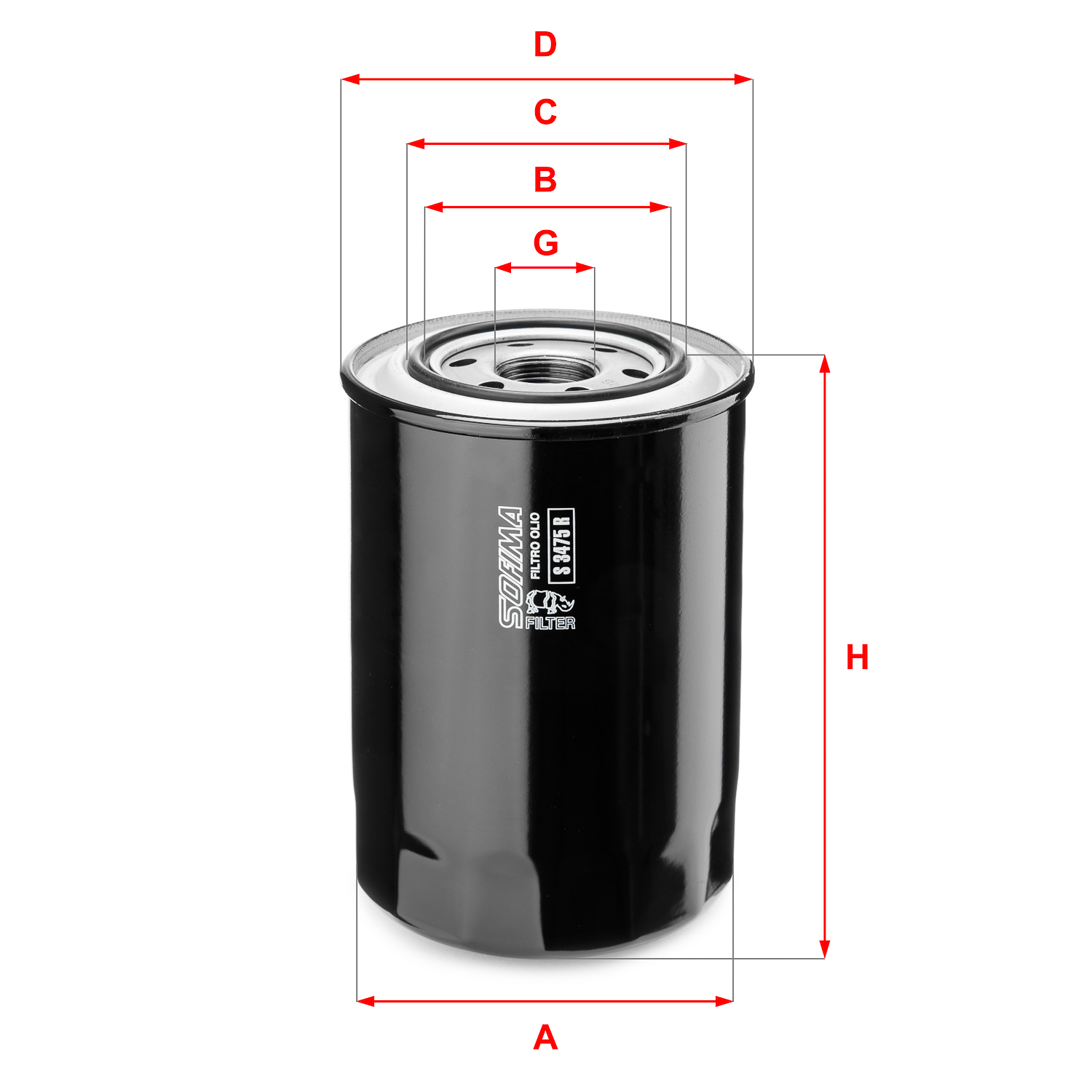 Sofima Oliefilter S 3475 R