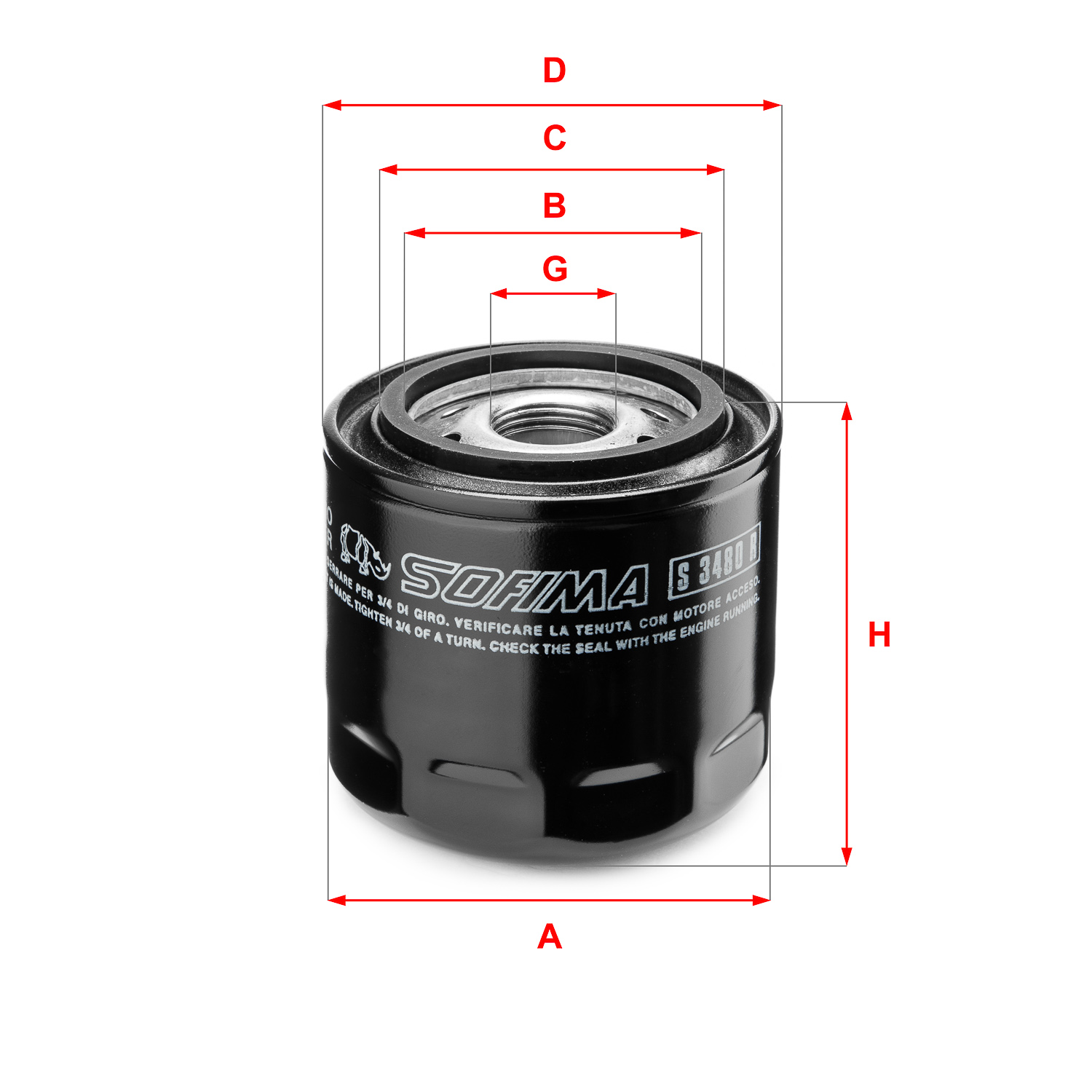 Sofima Oliefilter S 3480 R