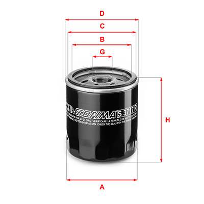 Sofima Oliefilter S 3717 R