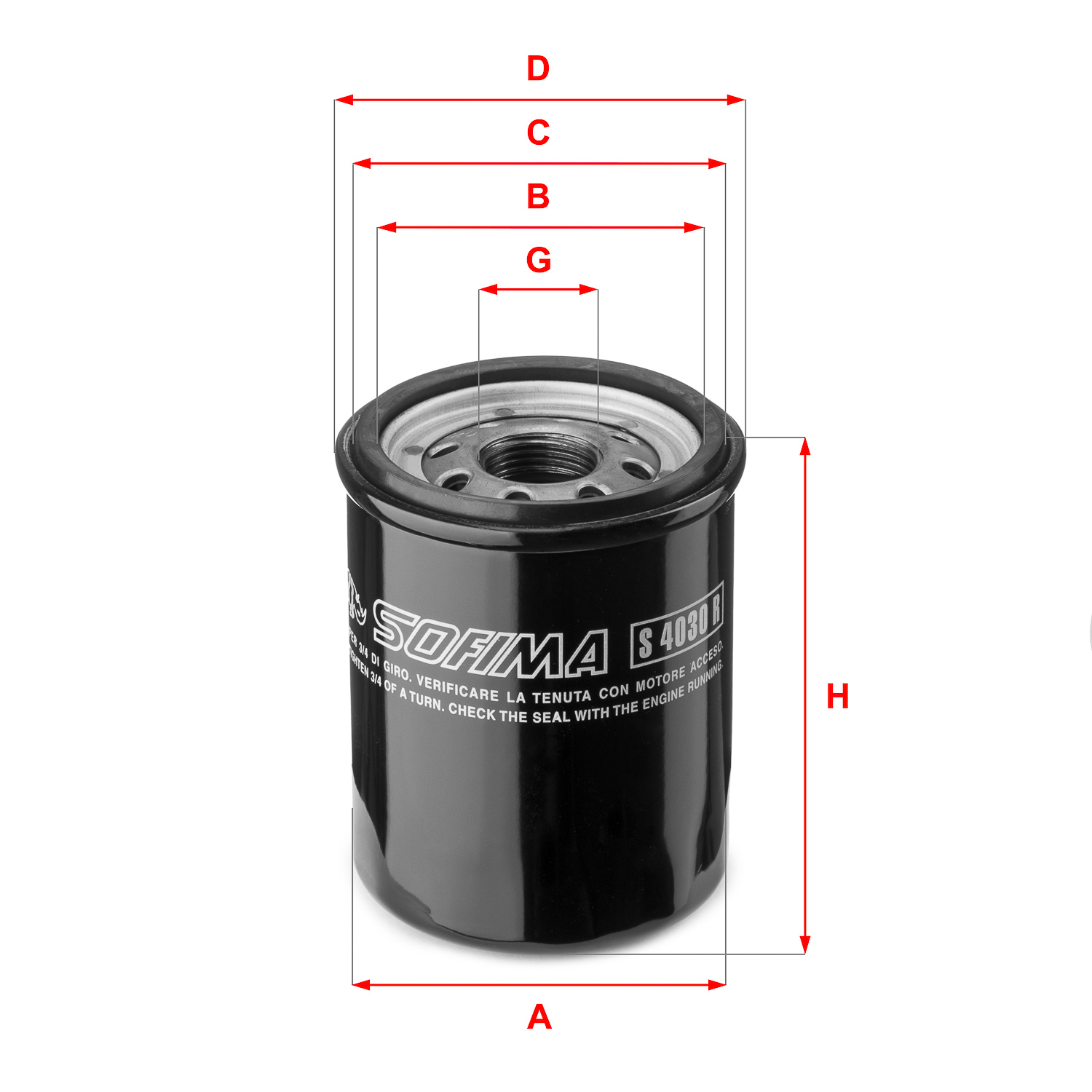 Sofima Oliefilter S 4030 R