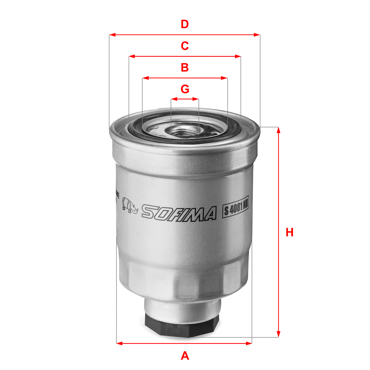 Sofima Brandstoffilter S 4081 NR