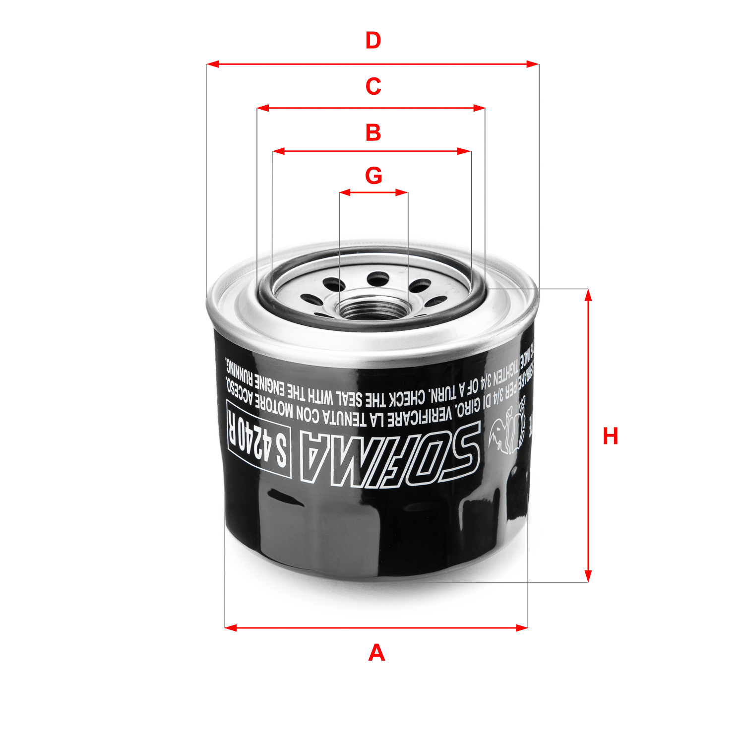 Sofima Oliefilter S 4240 R