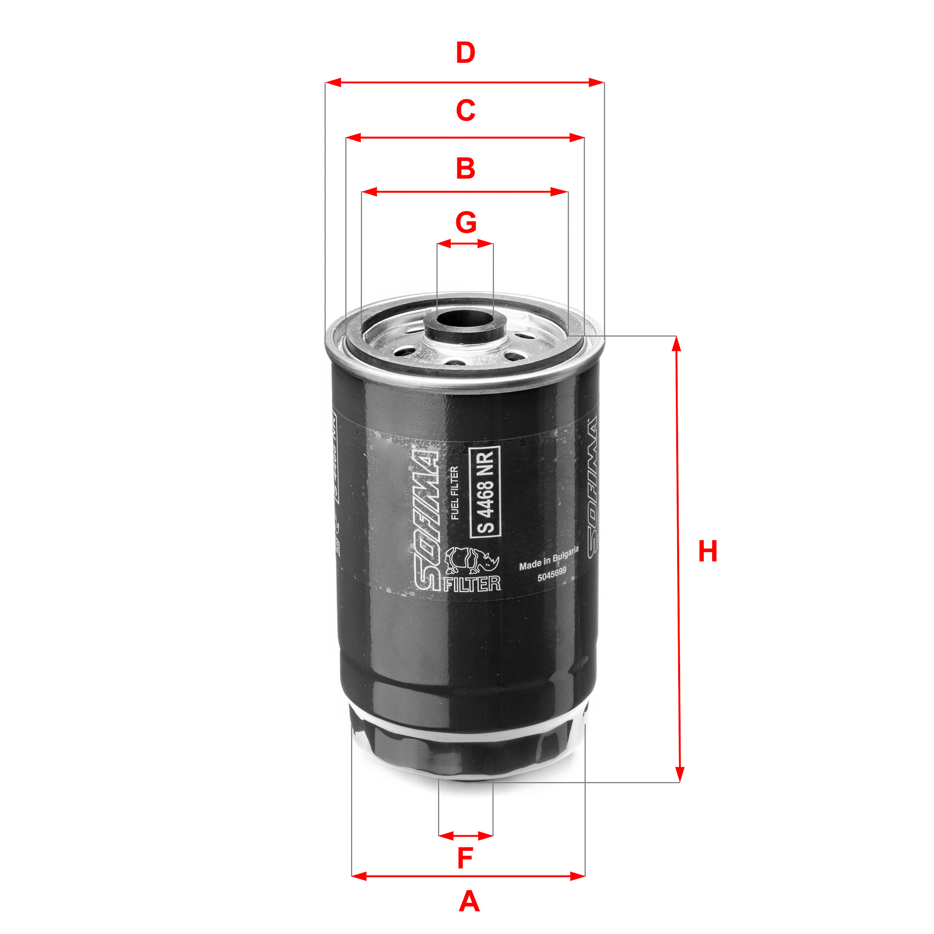 Sofima Brandstoffilter S 4468 NR