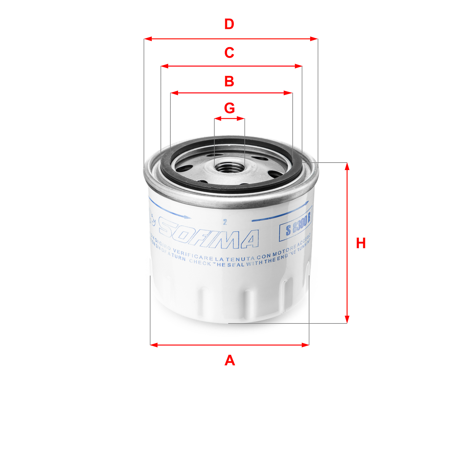 Sofima Filter/oliezeef automaatbak S 8300 R