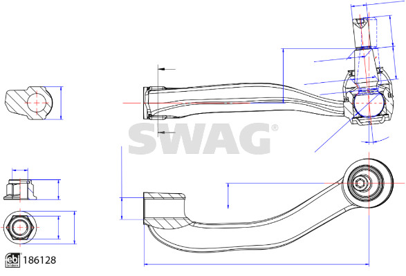 Swag Spoorstangeind / Stuurkogel 33 11 0258