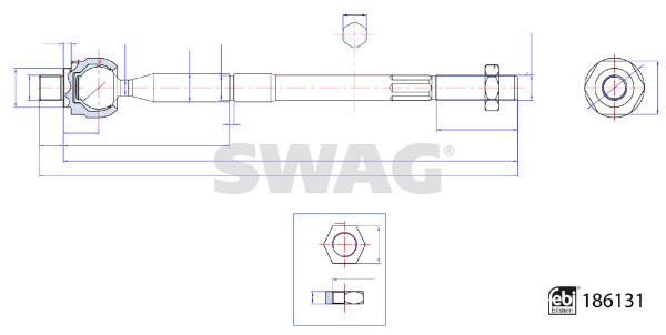 Swag Axiaal gewricht / spoorstang 33 11 0260