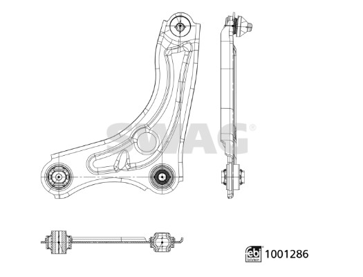 Swag Draagarm, wielophanging 33 11 3920