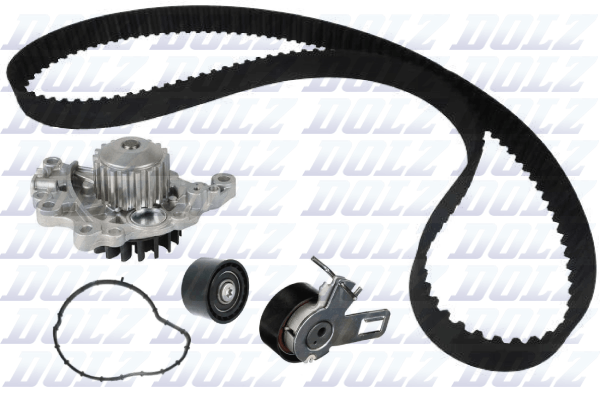 Dolz Distributieriem kit inclusief waterpomp KD236