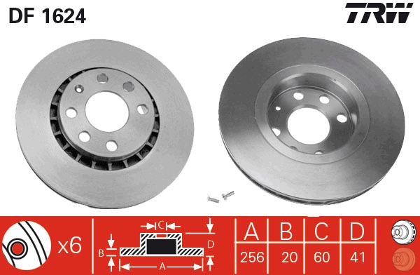 TRW Remschijven DF1624