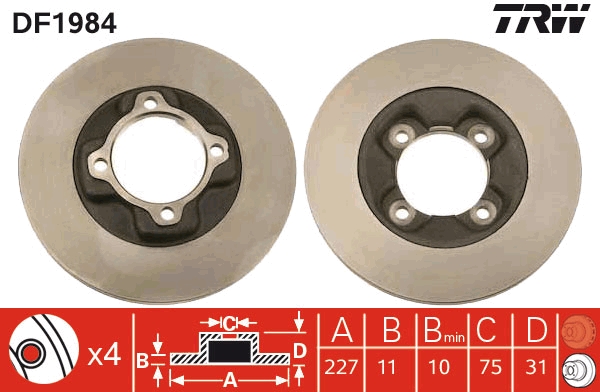 TRW Remschijven DF1984