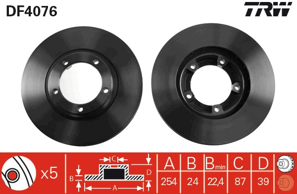 TRW Remschijven DF4076