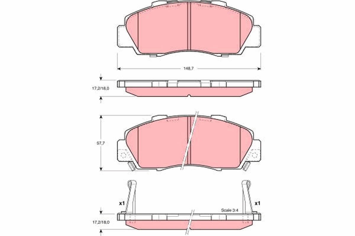 TRW Remblokset GDB3196