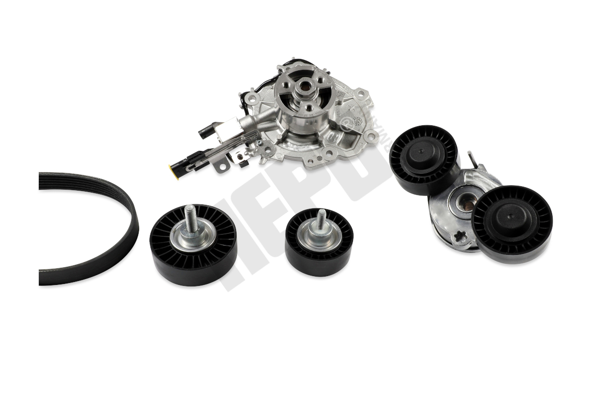 Hepu Poly V-riemen kit inclusief waterpomp PK26820