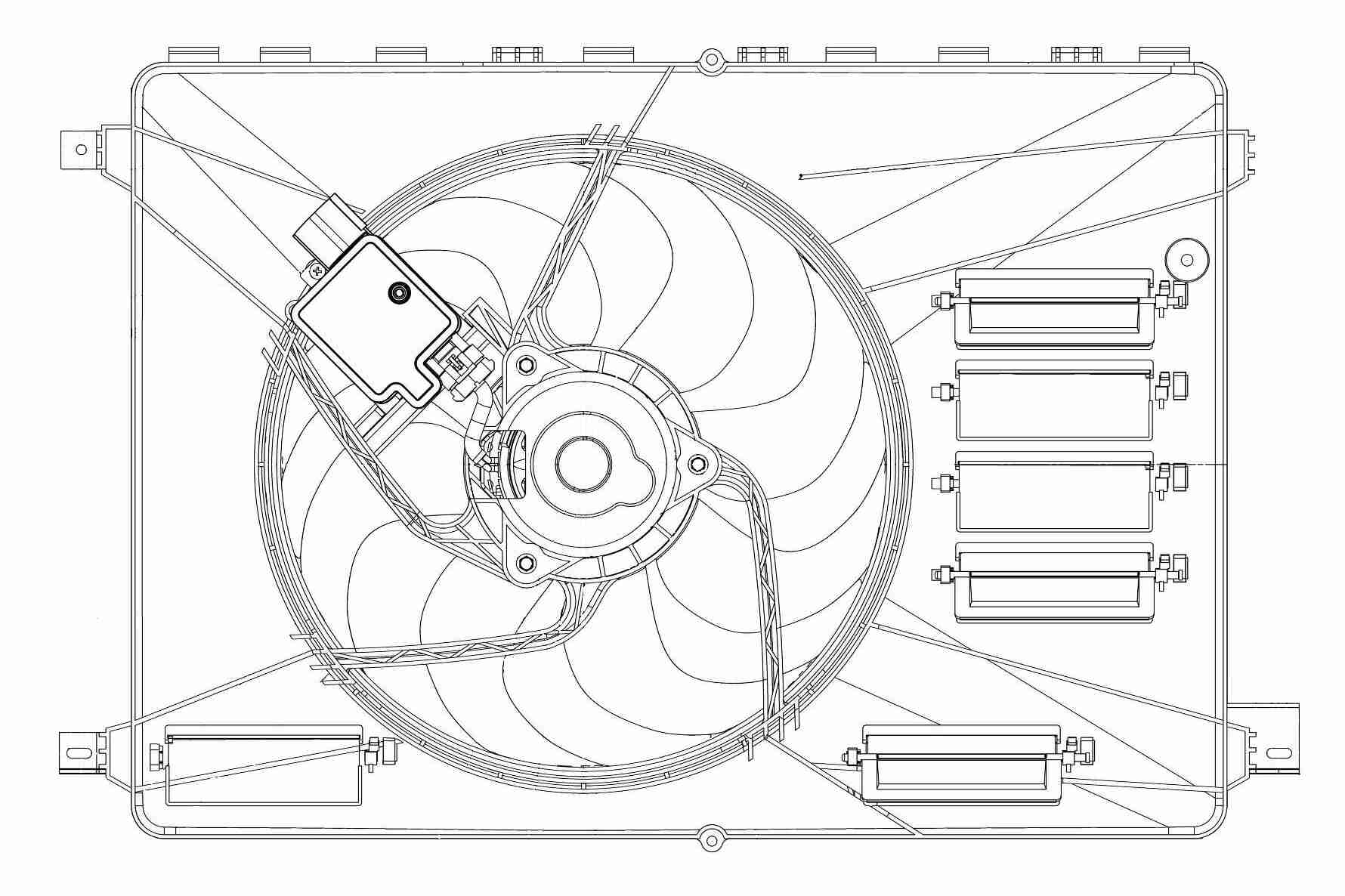 Vemo Ventilatorwiel-motorkoeling V25-01-1563