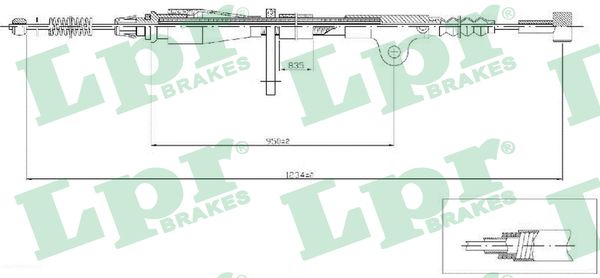 LPR Handremkabel C0505B