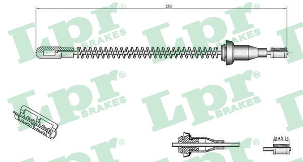 LPR Handremkabel C0556B