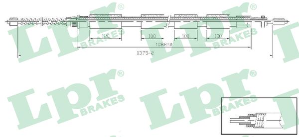 LPR Handremkabel C0610B