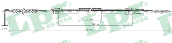 LPR Handremkabel C0626B