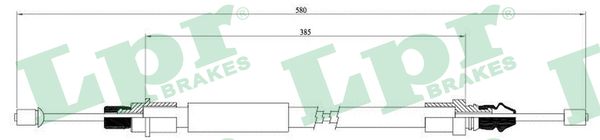 LPR Handremkabel C0628B