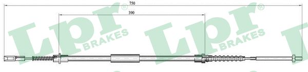 LPR Handremkabel C0646B