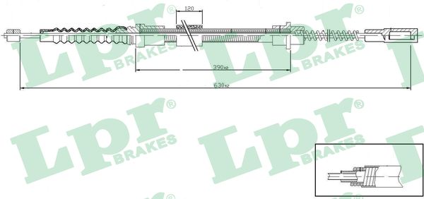 LPR Handremkabel C0647B