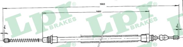 LPR Handremkabel C0725B