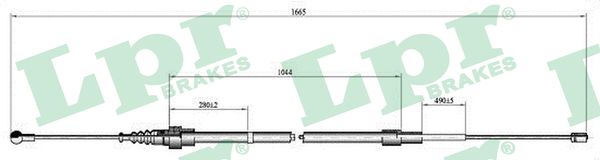 LPR Handremkabel C0808B