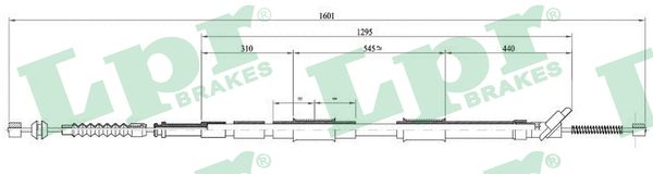 LPR Handremkabel C0870B