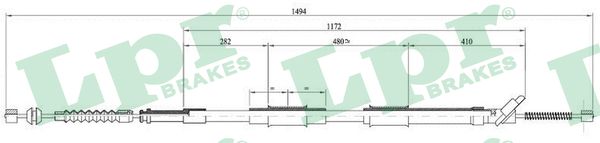 LPR Handremkabel C0871B